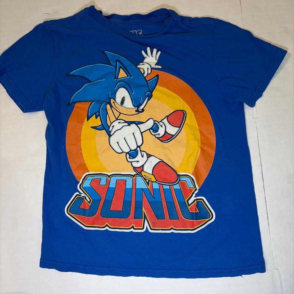 Boys' Sonic Graphic Short Sleeve Tee - Blue